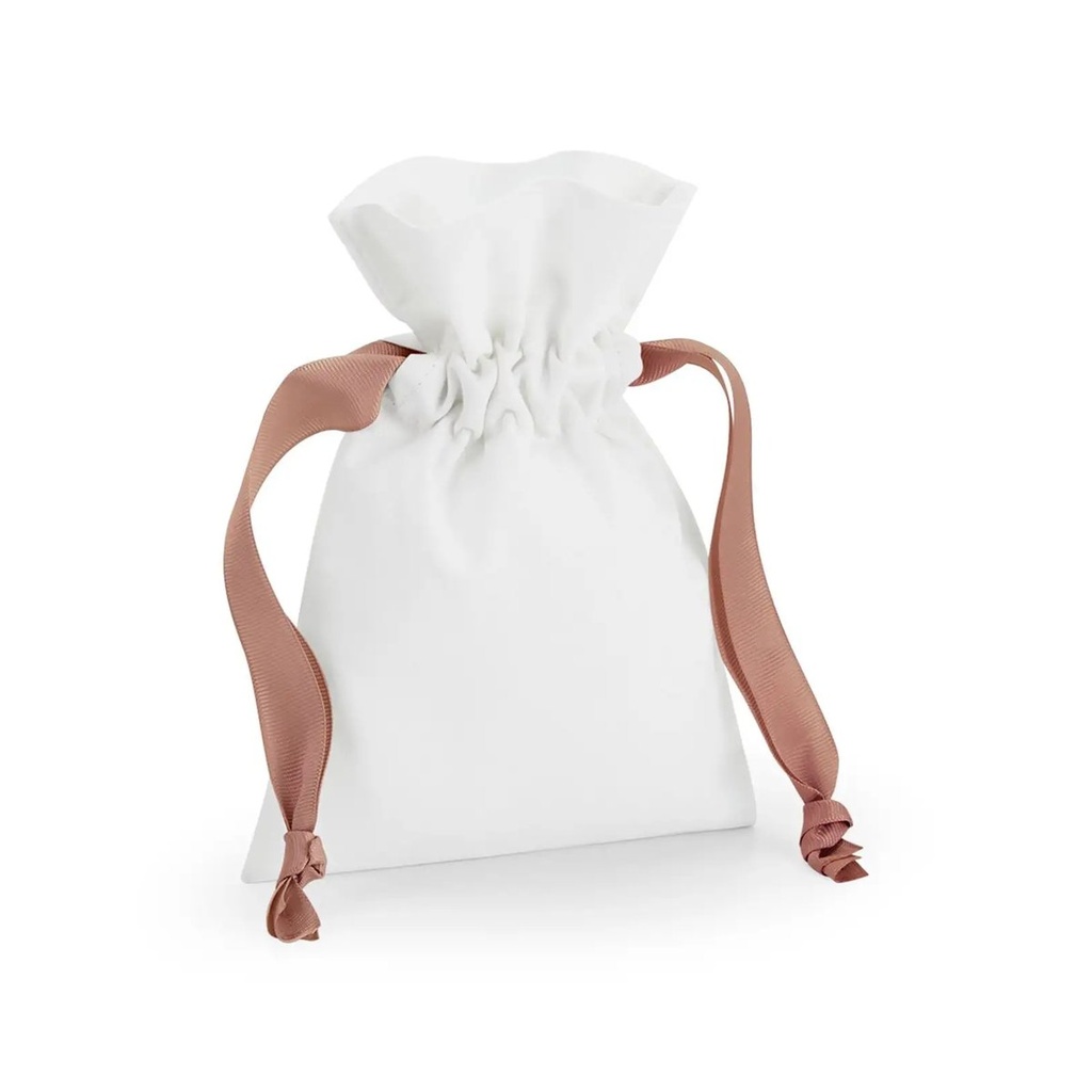 (W121S) Cotton Gift Bag With Ribbon Drawstring