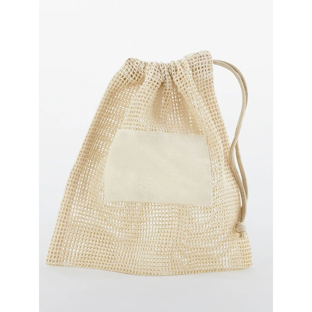 [W155S-NAT-UNICA] (W155S) Organic Cotton Mesh Sacks [W155S-NAT-UNICA]