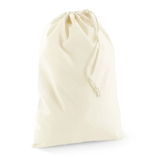 [W915L-BLK-UNICA] (W915L) Recycled Cotton Stuff Bag L