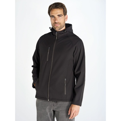 (JTSOFTHOOD) Softshell Uomo Con Cappuccio Jt
