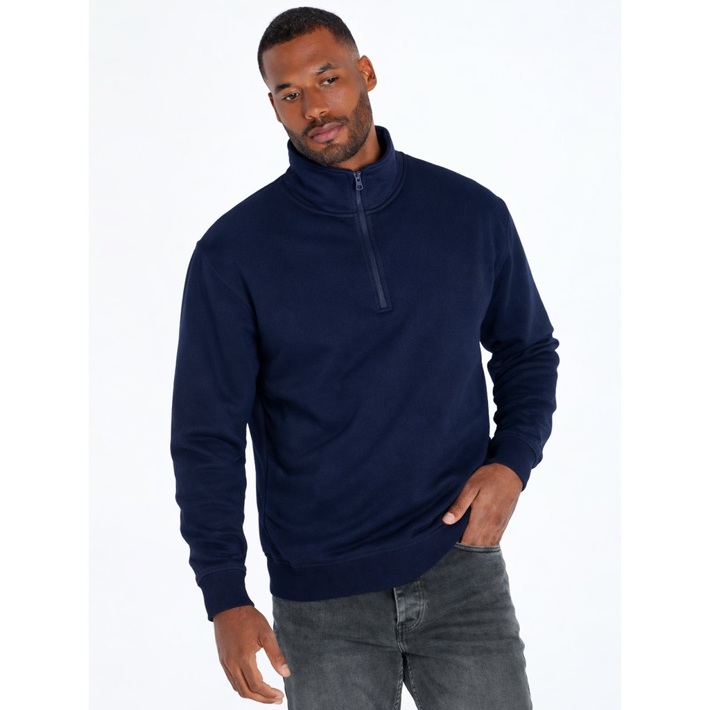 (JTSWZIP) Felpa Unisex Mezza Zip Jt