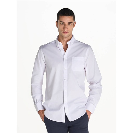 (SHAOXF) Camicia Uomo Manica Lunga Oxford
