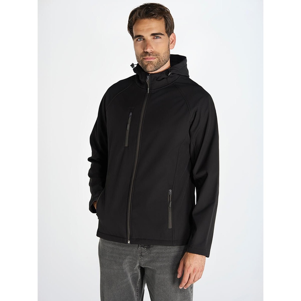 (SOFTHOOD) Softshell Uomo Con Cappuccio