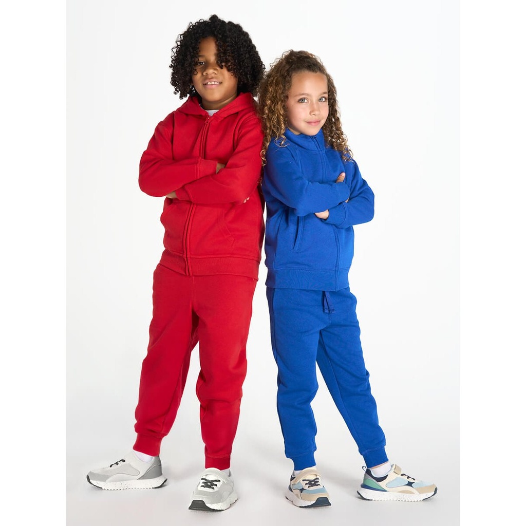 (SWRKHOOD) Felpa Bambino Cappuccio E Zip Premium