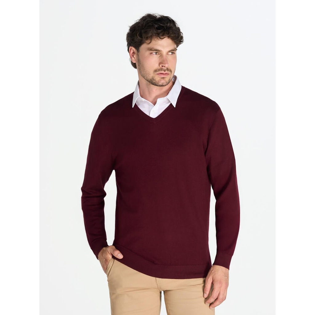 (WKBOSTON) Pullover Uomo Collo A V