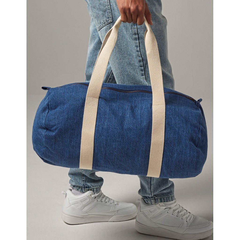 [BG646] Denim Barrel Bag [BG646]