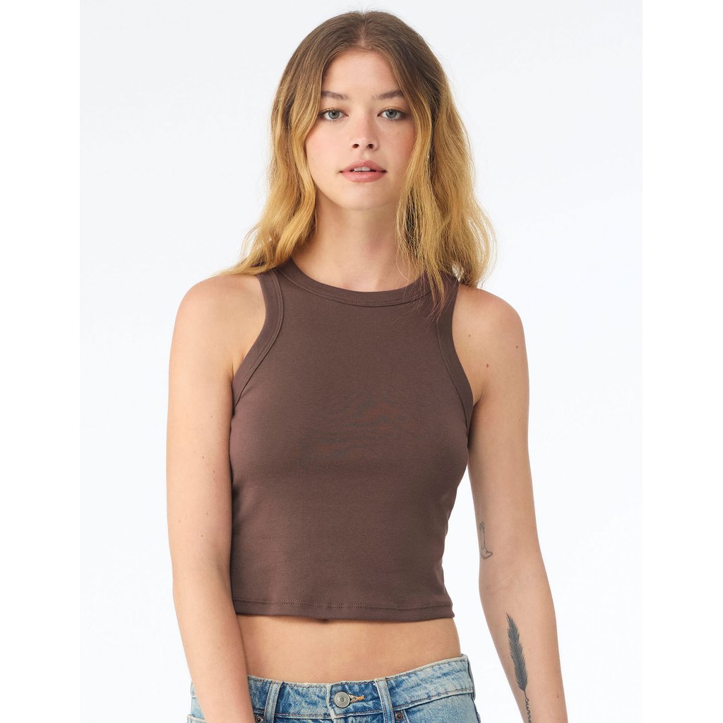 [BL1019] Women´s Micro Rib Racer Tank